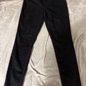 Women’s Black Corduroy Pants Old Navy high rise rockstar super skinny si…